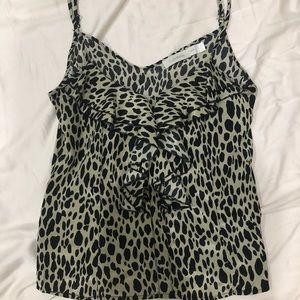 Boutique Leopard print spaghetti strap top